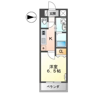 レコルト住吉【2階】の間取り