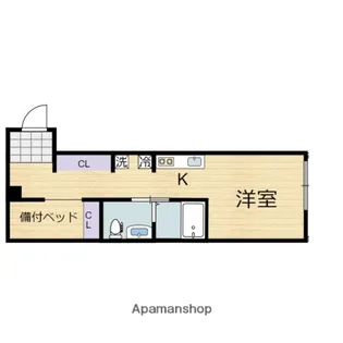リバーノース中筋【2階】の間取り