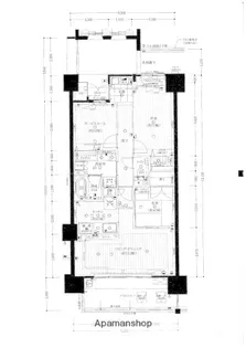 パークナード牛田本町ウエストウイング【15階】の間取り