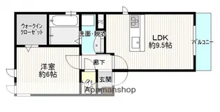 華舎白島【3階】の間取り