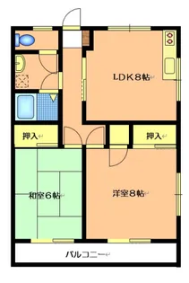 西本マンション2【203号室号室】の間取り