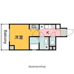 UMWELTBILDZWEI【4階】の間取り