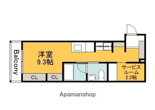 メゾン ド リコリス尾長【2階】の間取り