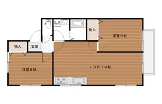 ファミール沼田B【105号室号室】の間取り