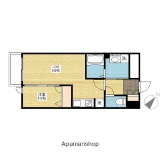 月光江波東弐番館【1階】の間取り