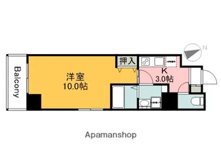 エイトバレー43平和大通り【12階】の間取り