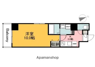 エイトバレー43平和大通り【9階】の間取り