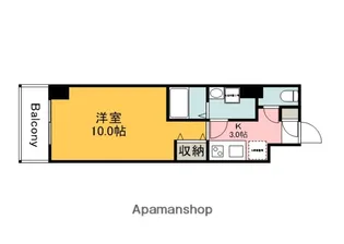 エイトバレー43平和大通り【8階】の間取り