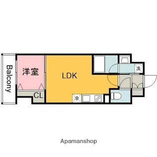 エネピア舟入【8階】の間取り