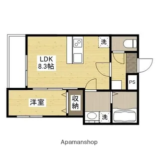 セブンプロート己斐西【3階】の間取り