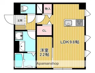 セントラルスクエア庚午【3階】の間取り