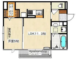 カーサプラシデス【2階】の間取り