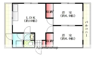 福田ビル【3階】の間取り