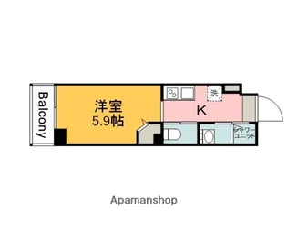 1Kの間取り画像