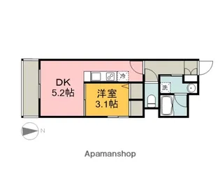 セントヒルズ皆実町【4階】の間取り
