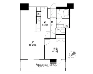 ザ・広島タワー【18階】の間取り