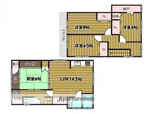 広島県広島市西区高須2丁目【一戸建】の間取り
