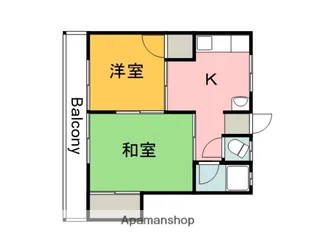 コーポみどり【104号室】の間取り