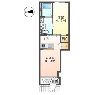 プレステージ吉島NO.3【1階】の間取り