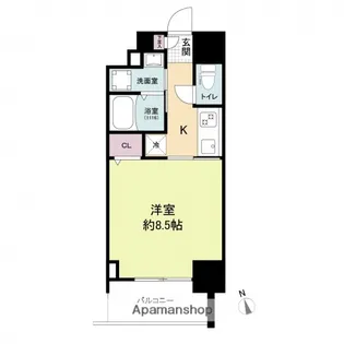 CASSIA河原町平和大通【7階】の間取り