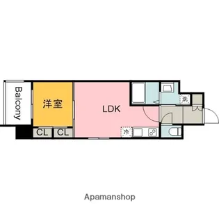 LaSante観音本町(旧S-RESIDENCE観音本町【12階】の間取り