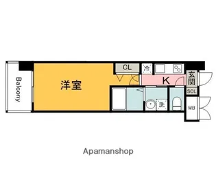 S-RESIDENCE宇品海岸【9階】の間取り
