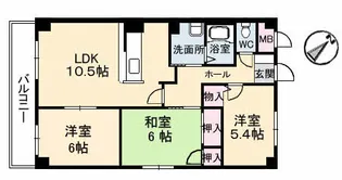 エスポワール21【2階】の間取り