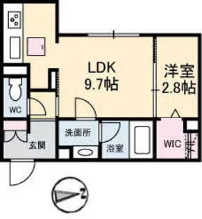 シャトル不動院前【1階】の間取り
