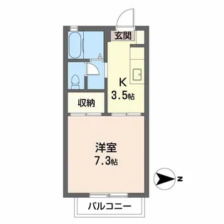 セフィラSSK A棟【0207号室】の間取り
