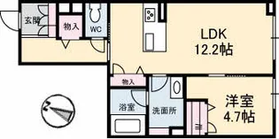 ピアヌーラ東雲【1階】の間取り