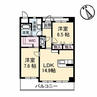 プリムローズ【4階】の間取り