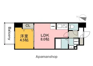 S-RESIDENCE広島駅EAST【2階】の間取り
