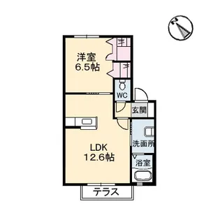 CASA DEL FIORE【1階】の間取り