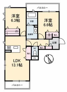 FortunaNakasuji【2階】の間取り