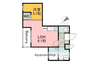 MOVE西原WEST【301号室】の間取り