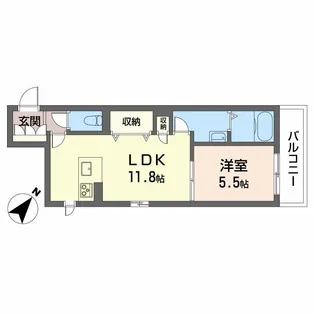 広島県広島市東区曙1丁目【マンション】の間取り