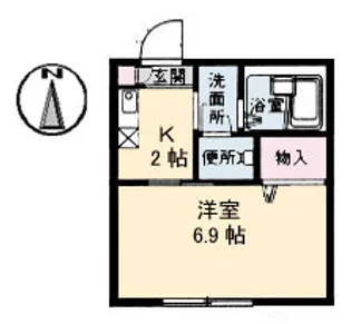 プチハウス95'【1階】の間取り