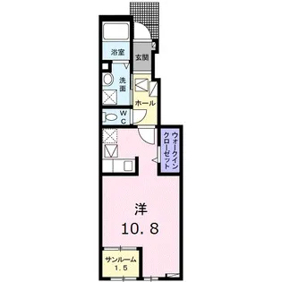 ハイロザーナファミリア【1階】の間取り