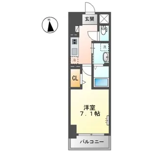 グランエッセ【7階】の間取り