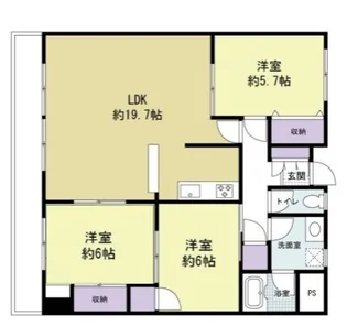 メモリーさくらネット無料【202号室号室】の間取り