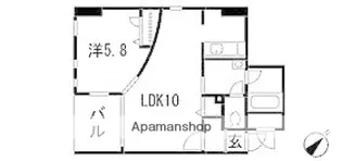JEUNESEE翠町【1階】の間取り