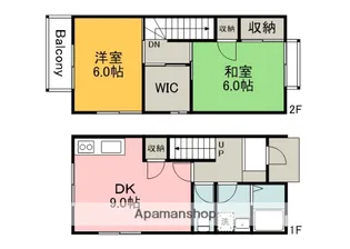 広島県広島市東区戸坂山根2丁目【テラスハウス】の間取り