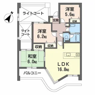 グランドメゾン戸坂中町【4階】の間取り