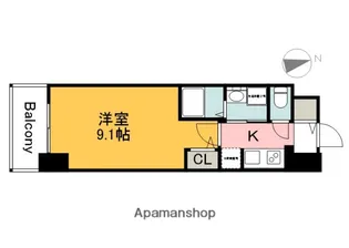 S−RESIDENCE広島駅CLARITY【6階】の間取り