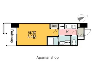 S−RESIDENCE城南通りABREAST【7階】の間取り