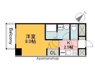 ボヌール矢賀【3階】の間取り