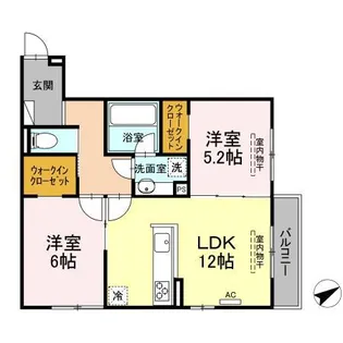 ワイズ古市【2階】の間取り