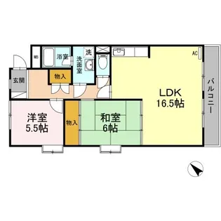 グランドール川内【3階】の間取り