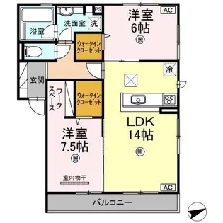 フルール【1階】の間取り