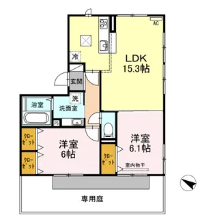メゾン東原【1階】の間取り